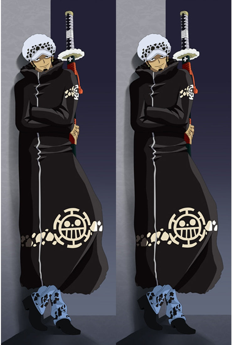 One Piece Trafalgar Law Anime Dakimakura Pillow Cover image 0