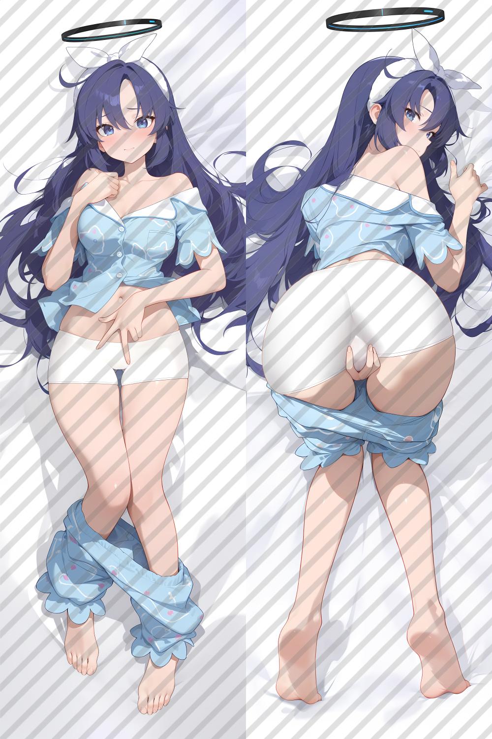 Blue Archive Hayase Yuuka Anime Dakimakura Girl Body Pillow Cover image 0