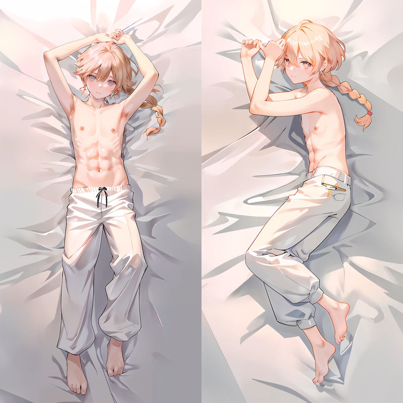 Genshin Impact Aether Anime Dakimakura Body Pillow Cover image 0