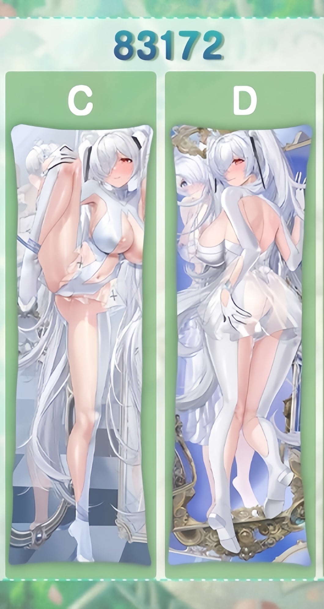Goddess of Victory: Nikke Cinderella Anime Dakimakura Sexy Body Pillow Cover image 0