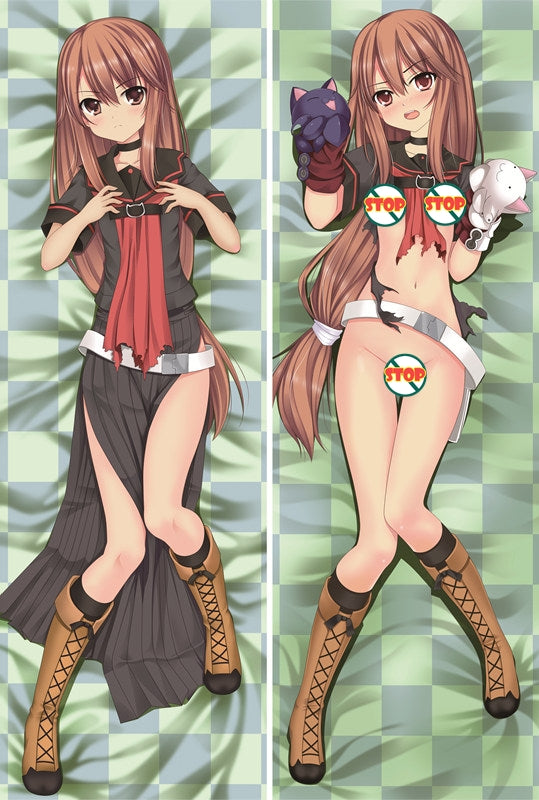 Okami-san Ryouko Ookami with Double Sides Zipper to make love Anime Dakimakura Pillow Case image 0