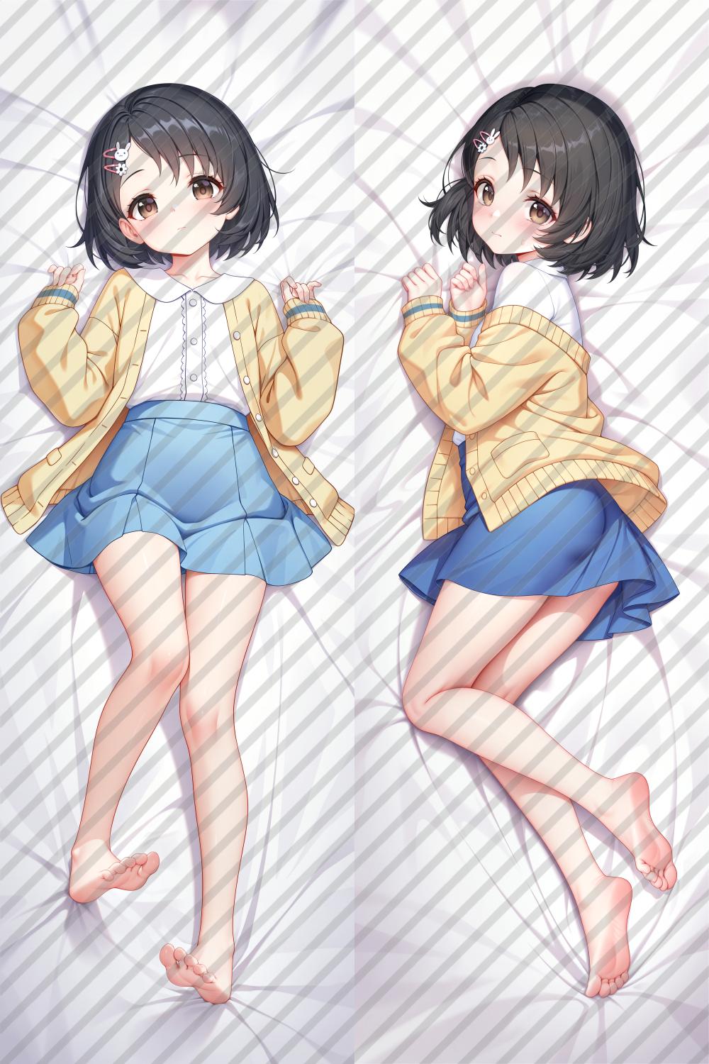 The Idolmaster Cinderella Girls Sasaki Chie Anime Dakimakura Girl Body Pillow Cover image 0