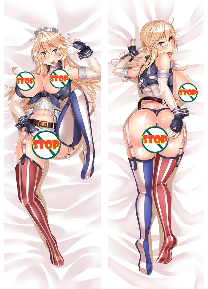Kantai Collection Iowa Anime Dakimakura Pillow Cover image 0