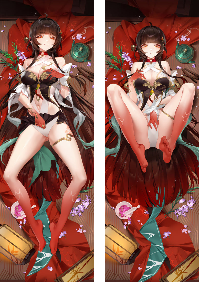 Honkaiï¼Star Rail Lingsha Anime Dakimakura Body Pillow Cover image 0