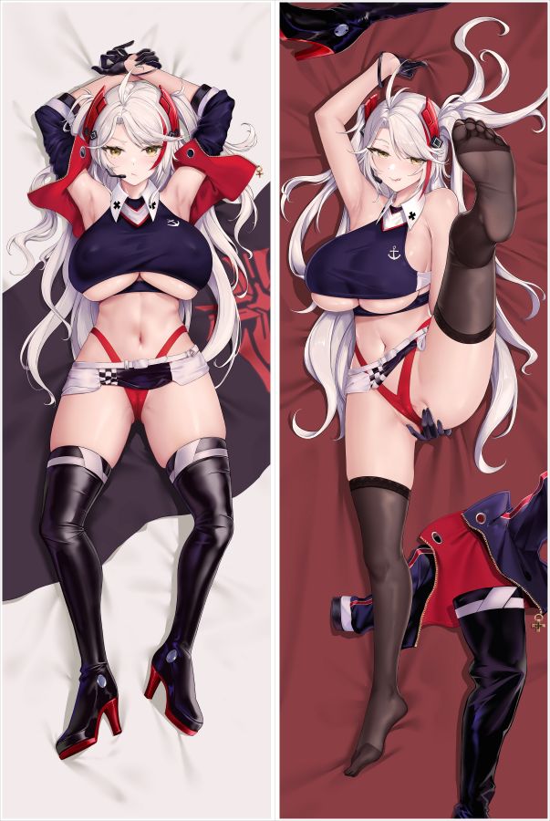 Azur Lane Prinz Eugen Anime Dakimakura Girl Body Pillow Cover image 0