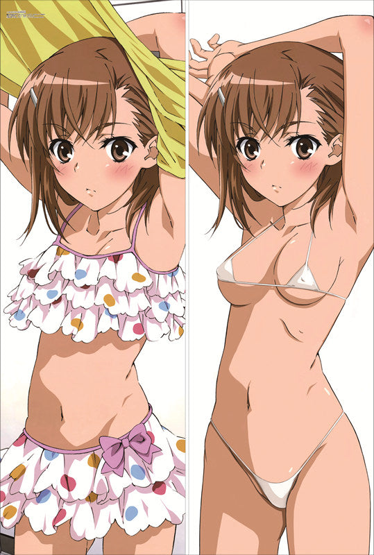 A Certain Scientific Railgun Mikoto Misaka Anime Dakimakura Body Pillow Cover image 0