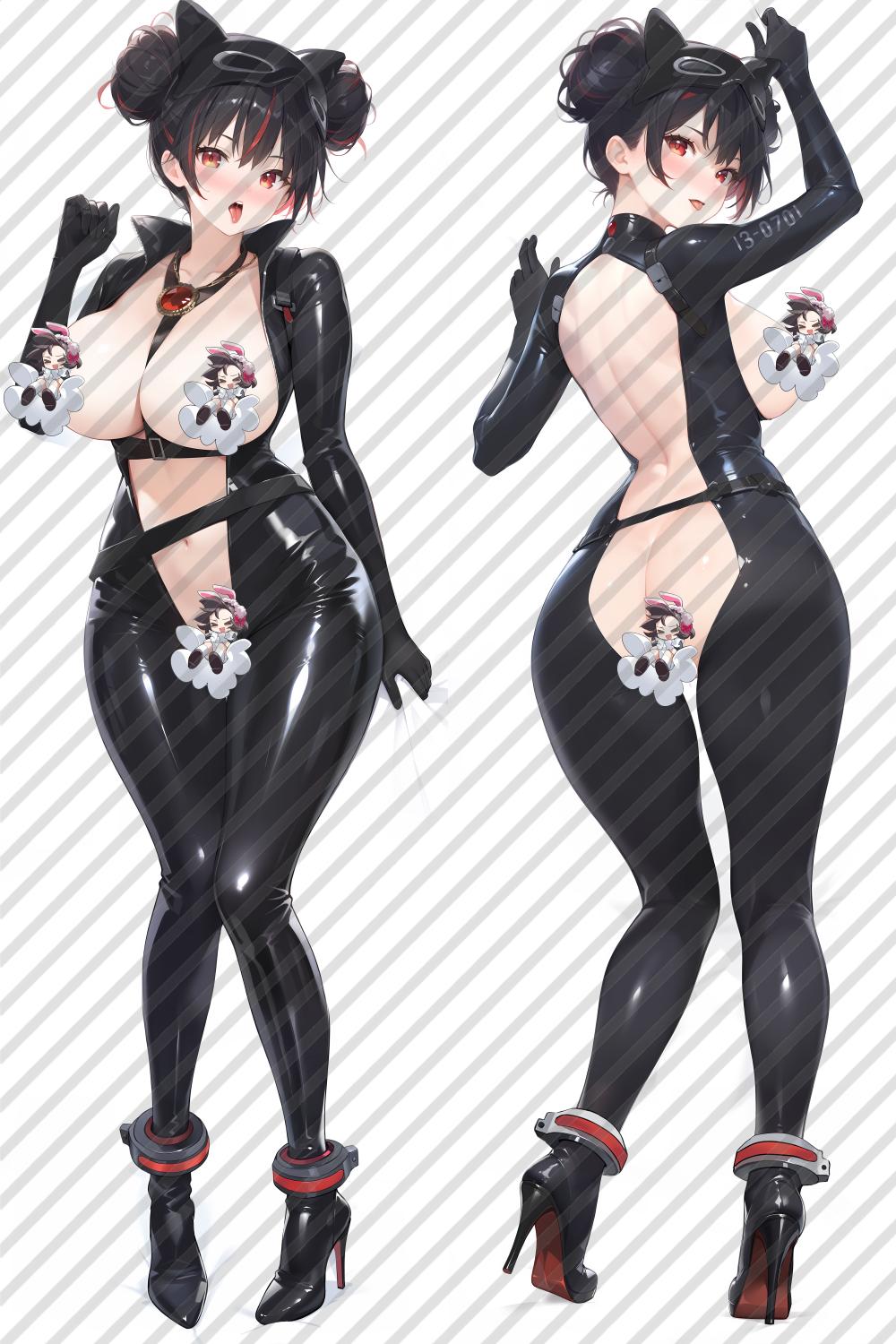 Goddess of Victory: Nikke Quency: Escape Queen with Double Sides Zipper to make love Anime Dakimakura Pillow Case image 0
