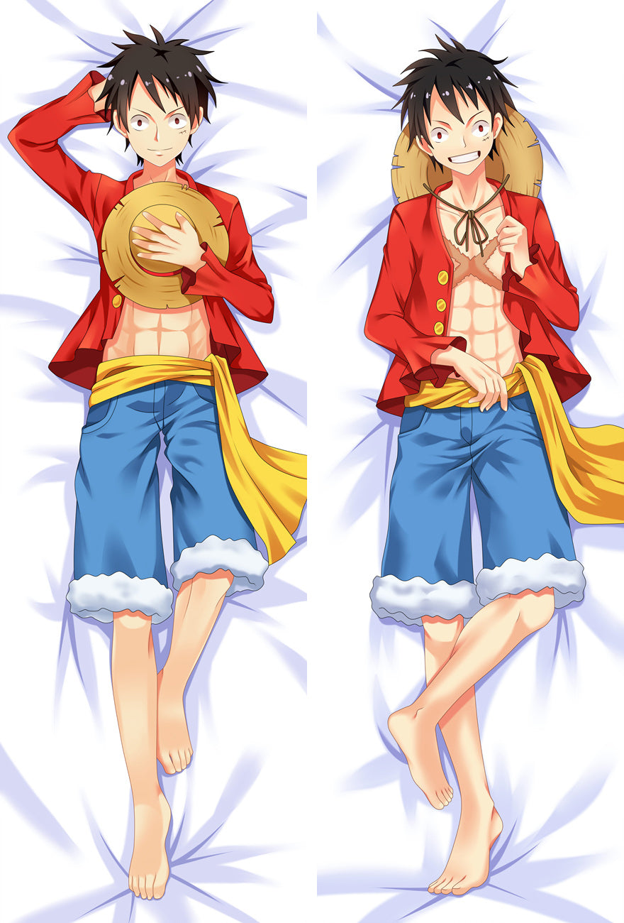 One Piece Monkey D. Luffy Anime Dakimakura Pillow Case image 0