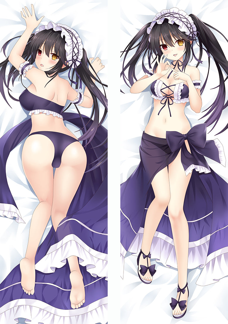 Date A Live Nightmare Tokisaki Kurumi Anime Dakimakura Pillow Cover image 0