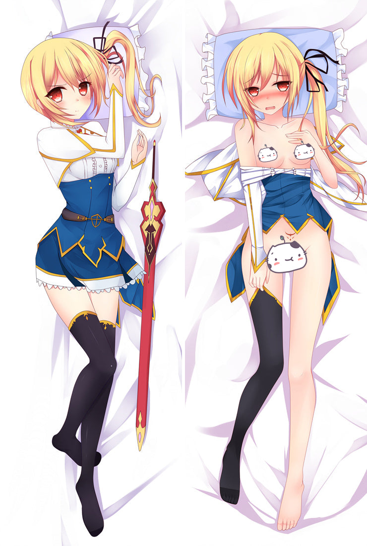 Undefeated Bahamut Chronicle Lisesharte Atismata Anime Dakimakura Pillow Cover image 0