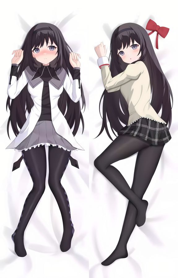 Puella Magi Madoka Magica Homura Akemi Anime Dakimakura Sexy Body Pillow Cover image 0