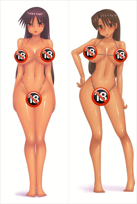 Azumanga Daioh Koyomi Mizuhara with Double Sides Zipper To Make Love Anime Dakimakura Pillow Case image 0