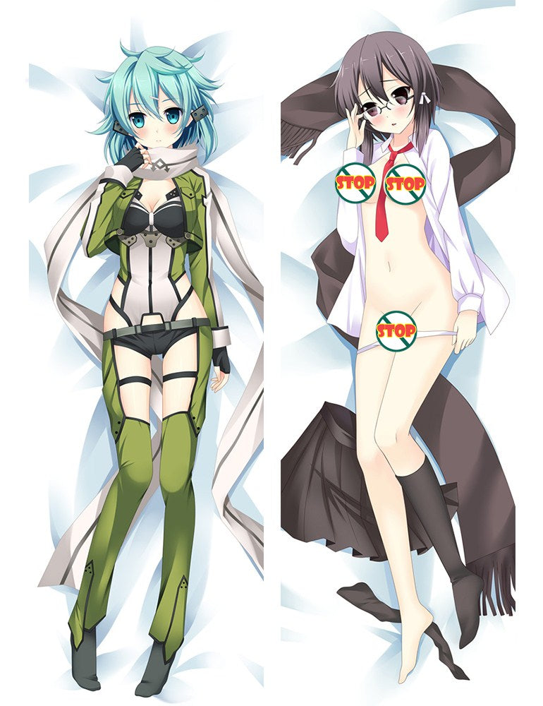 Sword Art Online Sinon Anime Dakimakura Pillow Cover image 0