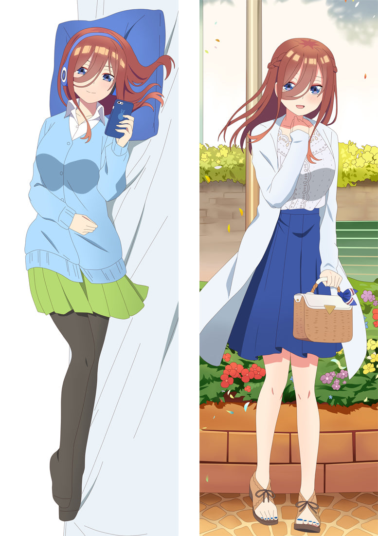 The Quintessential Quintuplets Nakano Miku Anime Dakimakura Body Pillow Cover image 0