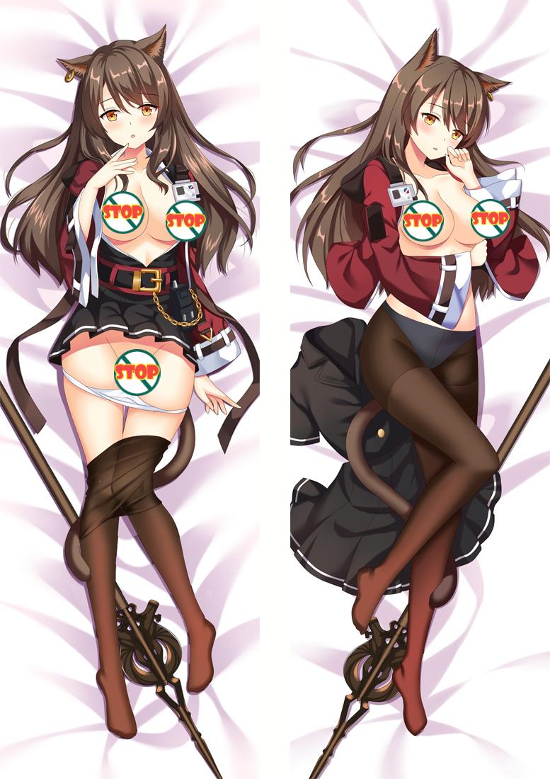 Arknights AMIYA Anime Dakimakura Body Pillow Cover image 0