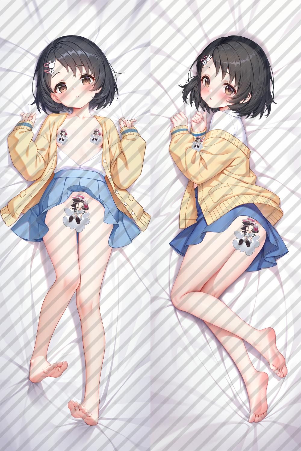 The Idolmaster Cinderella Girls Sasaki Chie Anime Dakimakura Naked Body Pillow Cover image 0