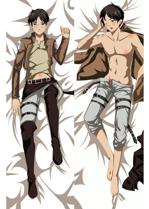 Attack on Titan Eren Yeager Anime Dakimakura Pillow Cover image 0