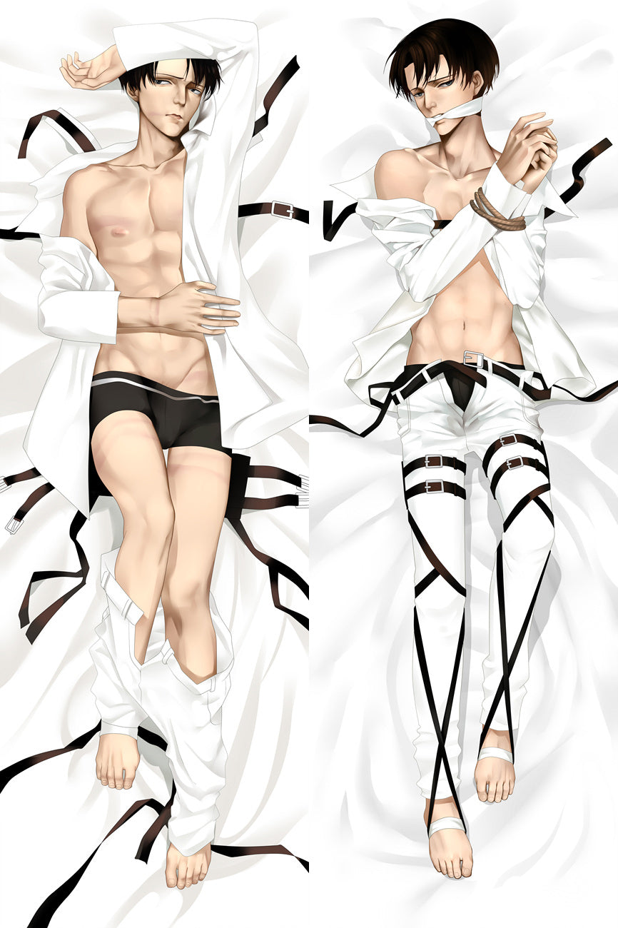 Attack on Titan Levi Ackerman Anime Dakimakura Pillow Case image 0