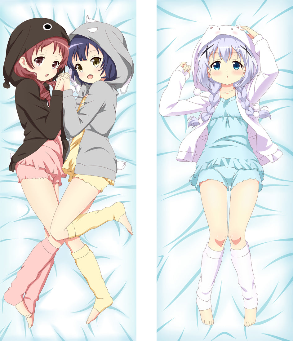 Is the Order a Rabbit? Anime Dakimakura Body Pillow Cover image 0