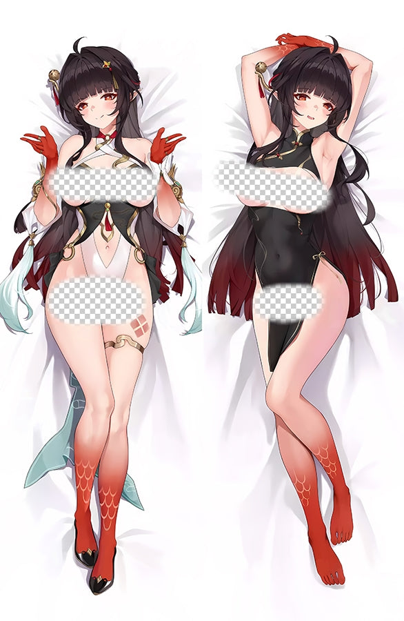 Honkai: Star Rail Lingsha Anime Dakimakura Naked Body Pillow Cover image 0