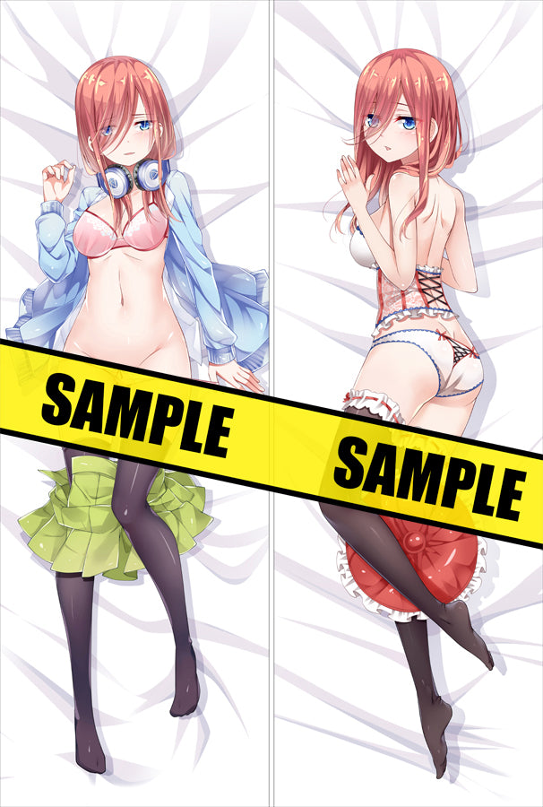 The Quintessential Quintuplets Nakano Miku Anime Dakimakura Pillow Cover image 0