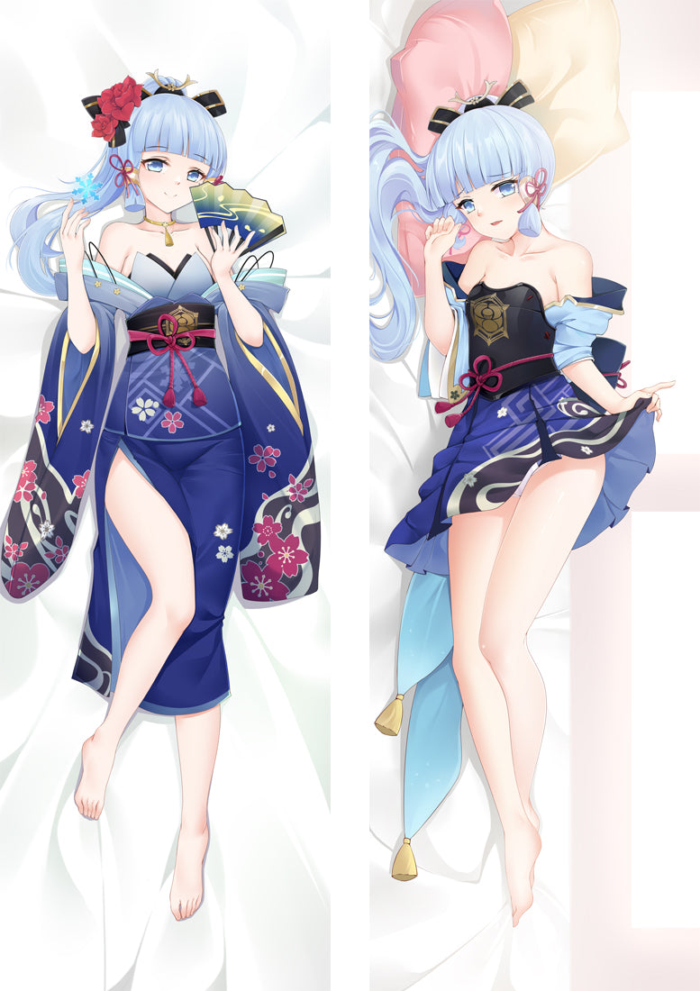 Genshin Impact Kamisato Ayaka Anime Dakimakura Body Pillow Cover image 0