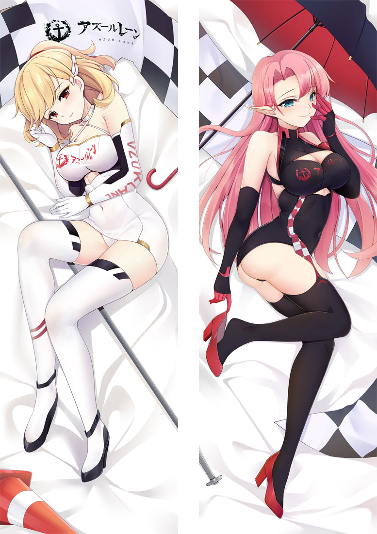 Azur Lane HMS Prince of Wales&Duke of York Anime Dakimakura Pillow Cover image 0