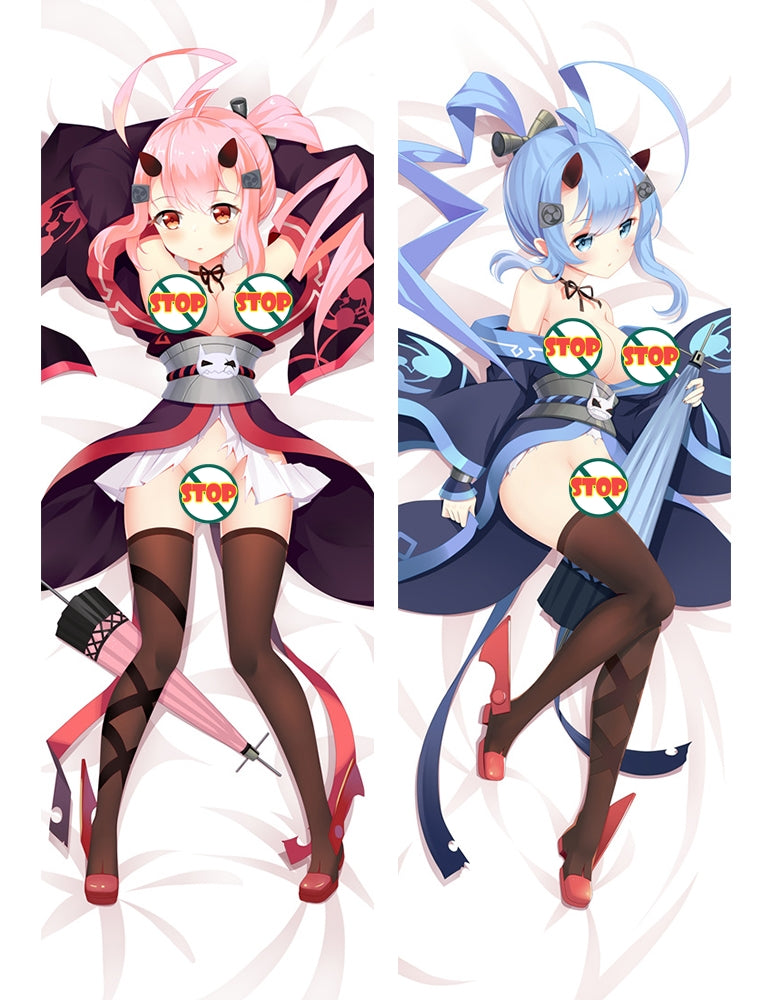 Azur Lane Ikazuchi Inazuma Anime Dakimakura Pillow Cover image 0