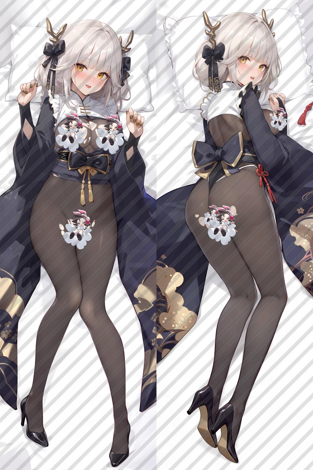 Goddess of Victory: Nikke Blanc Anime Dakimakura Sexy Body Pillow Cover image 0