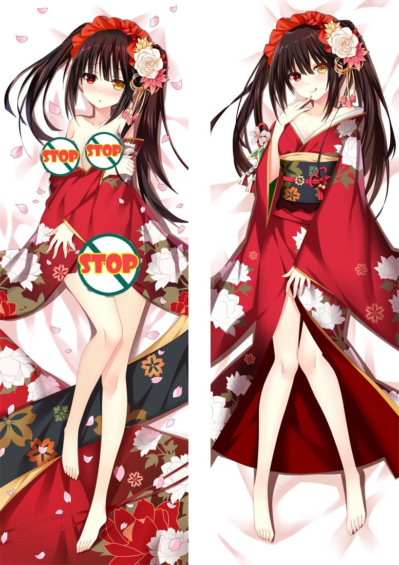 Date A Live Tokisaki Kurumi Anime Dakimakura Hugging Naked Pillow Cover image 0