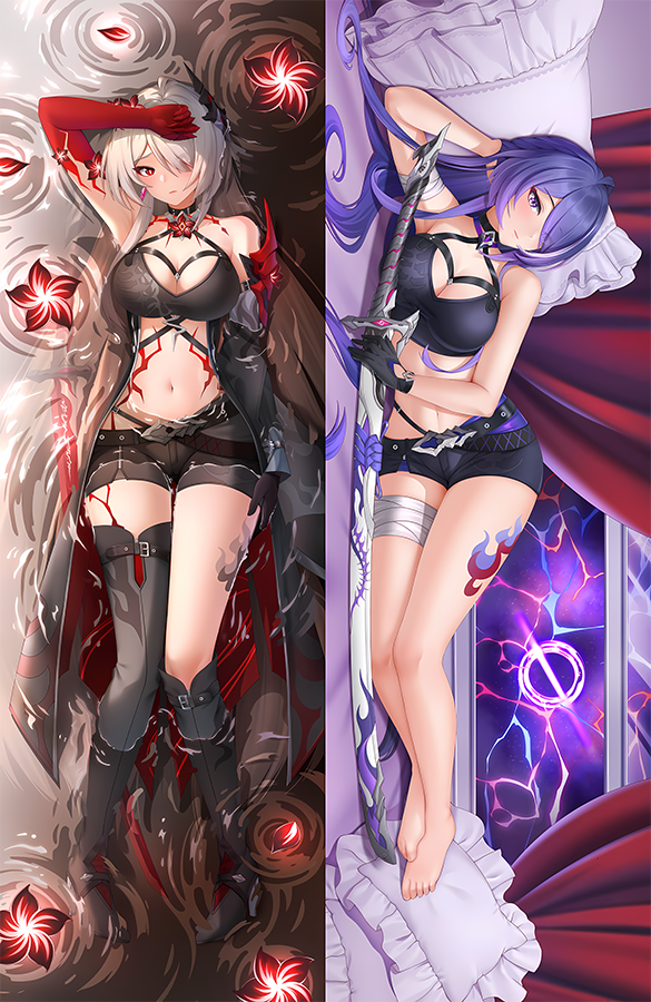 Honkai: Star Rail Raiden Bosenmori Mei Acheron Anime Dakimakura Body Pillow Cover image 0