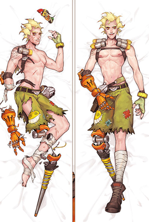 Overwatch Junkrat Anime Dakimakura Body Pillow Cover image 0