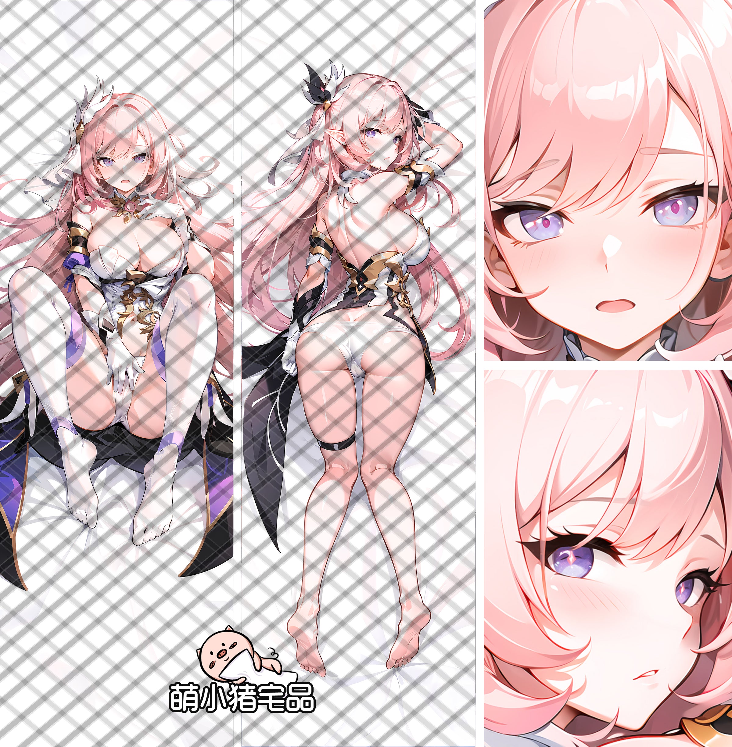 Honkai Impact 3rd Elysia Apart Legs With a Hole Sex Body Pillow Case image 0