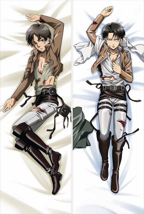 Attack on Titan Levi Ackerman Anime Dakimakura Body Pillow Cover image 0