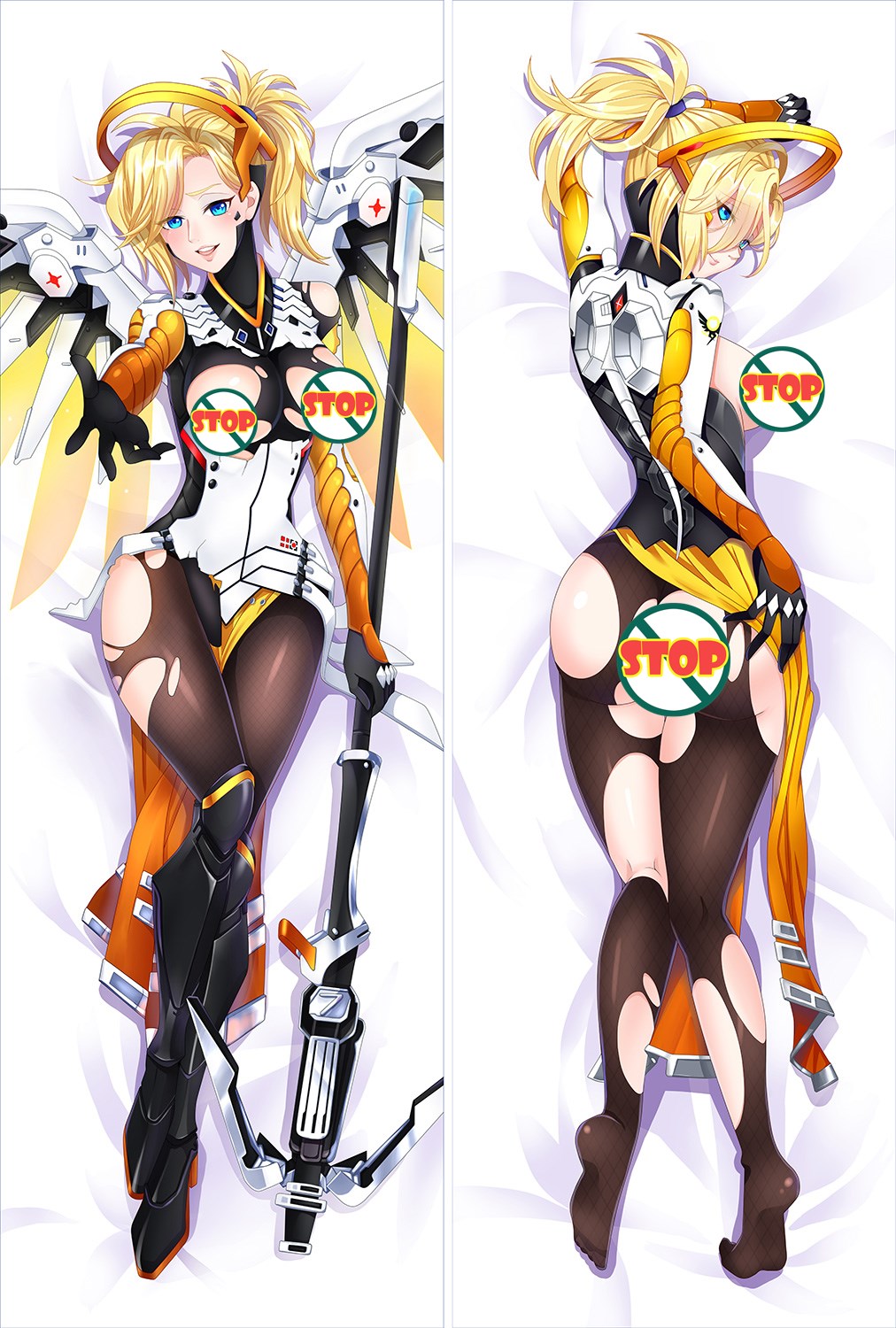 Overwatch Lucie Pohl Anime Dakimakura Pillow Cover image 0