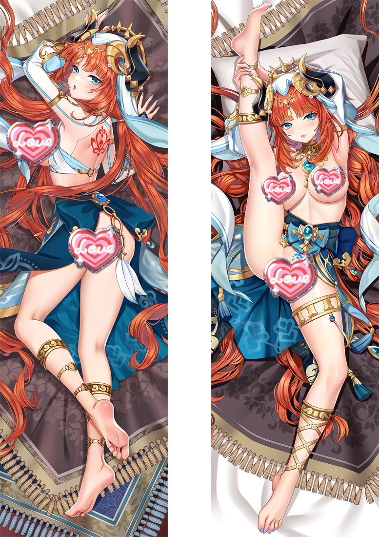 Genshin Impact Nilou Naked Dakimakura Body Pillow Cover image 0