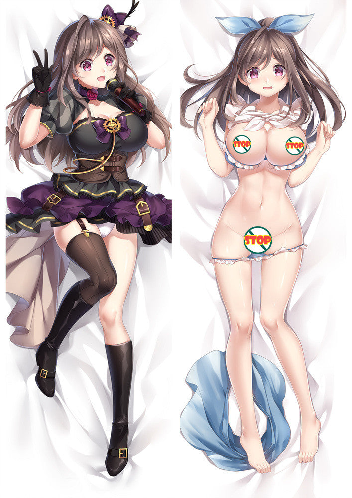 The Idolmaster Shiny Colors Tsukioka Kogane with Double Sides Zipper to make love Anime Dakimakura Pillow Case image 0