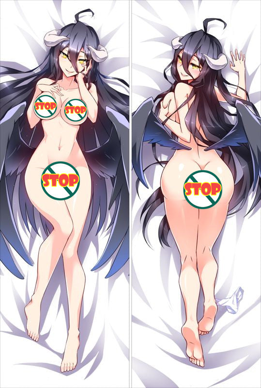 Albedo Body Pillow with Double Sides Zipper 18+ Sex Dakimakura Cover - Overlord image 0