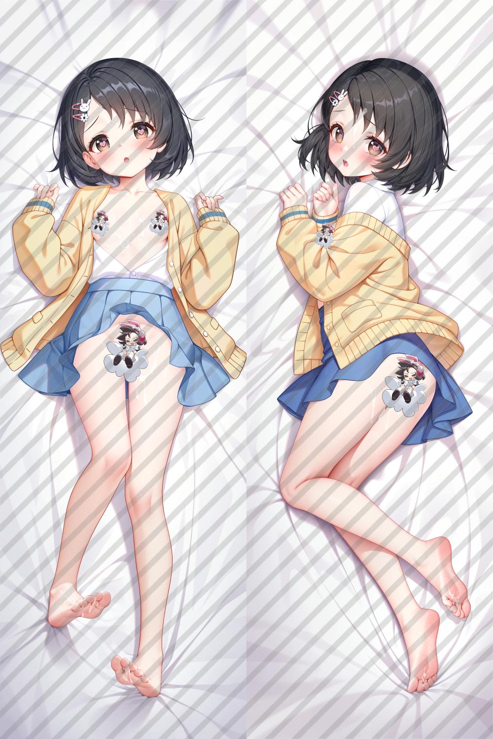 The Idolmaster Cinderella Girls Sasaki Chie Anime Dakimakura Naked Body Pillow Cover image 0