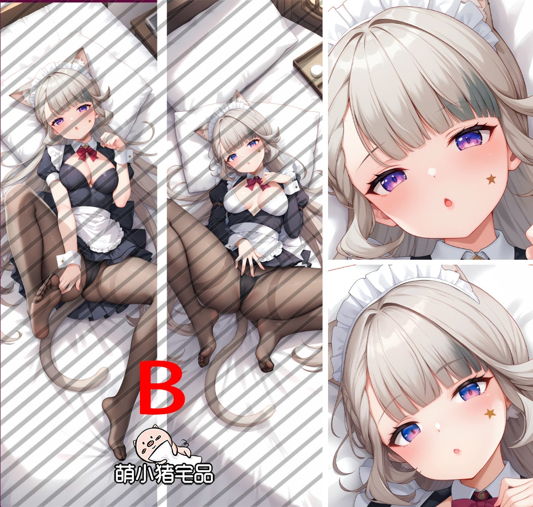 Genshin Impact Lynette Anime Dakimakura Sexy Pillow Cover image 0