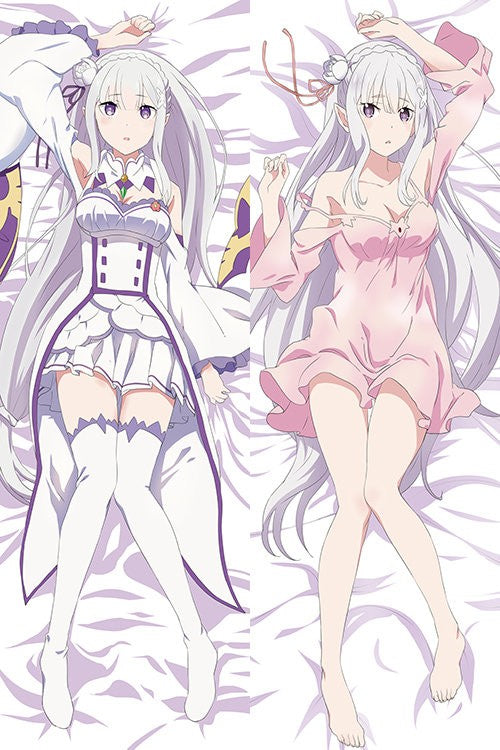 Emilia Apart Legs With a Hole Sex Body Pillow Case - Re:Zero -Starting Life In Another World image 0