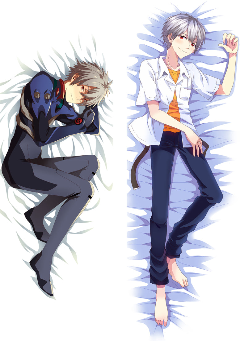 Neon Genesis Evangelion Kaworu Nagisa Anime Dakimakura Body Pillow Cover image 0