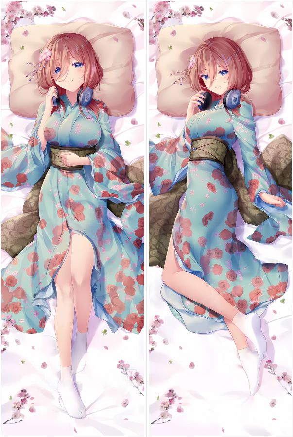The Quintessential Quintuplets Miku Nakano Anime Dakimakura Girl Body Pillow Cover image 0