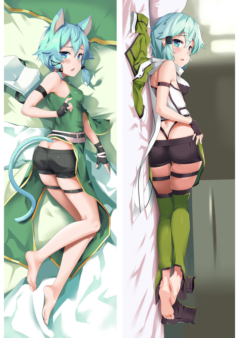 Sword Art Online Asada Shino Anime Dakimakura Pillow Cover image 0