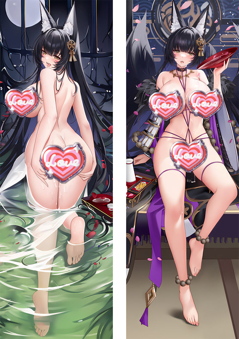 Azur Lane IJN Musashi with Double Sides Zipper to make love Anime Dakimakura Pillow Case image 0