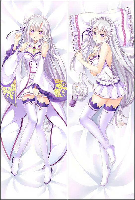 Re:Zero Emilia Anime Dakimakura Body Pillow Cover612092 image 0