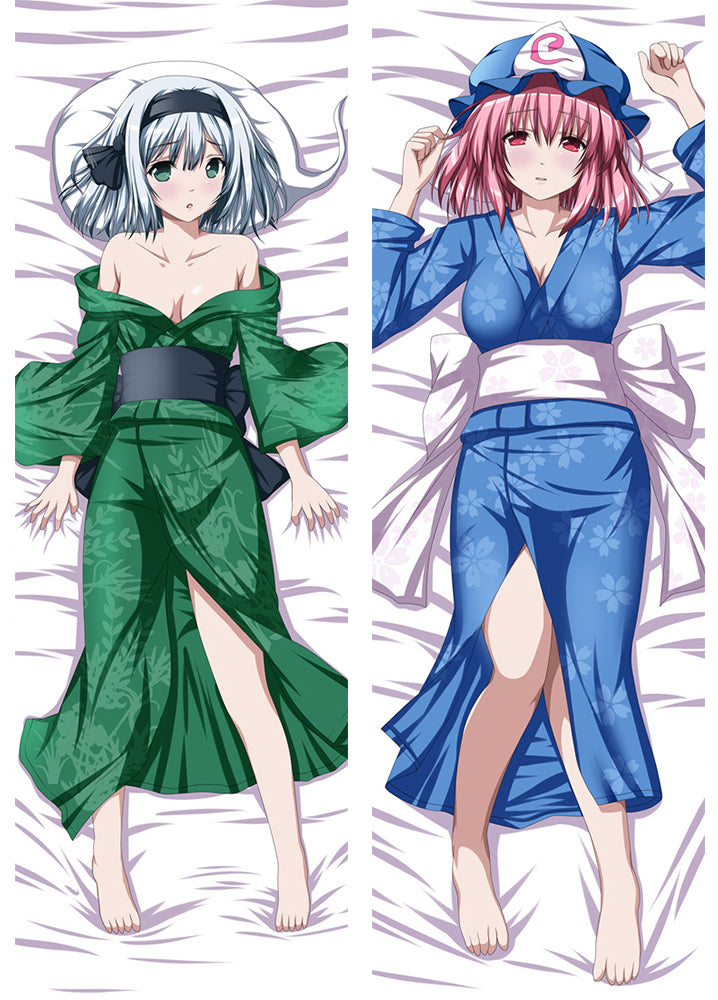Touhou Project Youmu Konpaku Yuyuko Saigyouji Anime Dakimakura Pillow Case image 0