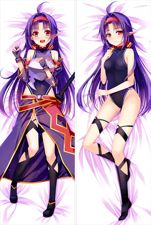 Sword Art Online Yuuki Konno Anime Dakimakura Waifu Pillow Case image 0