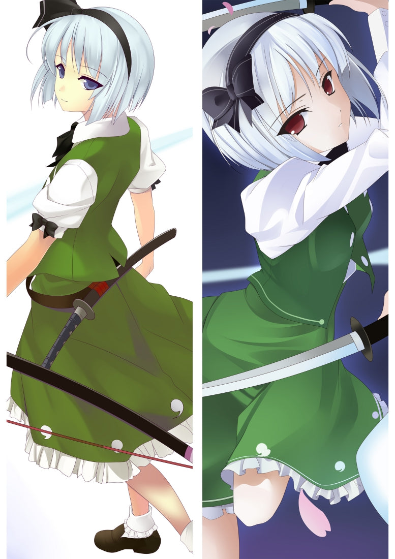 Touhou Project Konpaku Youmu Anime Dakimakura Pillow Cover image 0