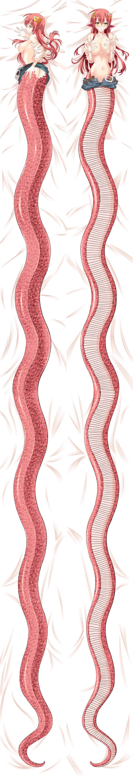 Monster Musume No Iru Nichijou Miia 7 Meter 50 x 700cm Anime Dakimakura Pillow Cover image 0